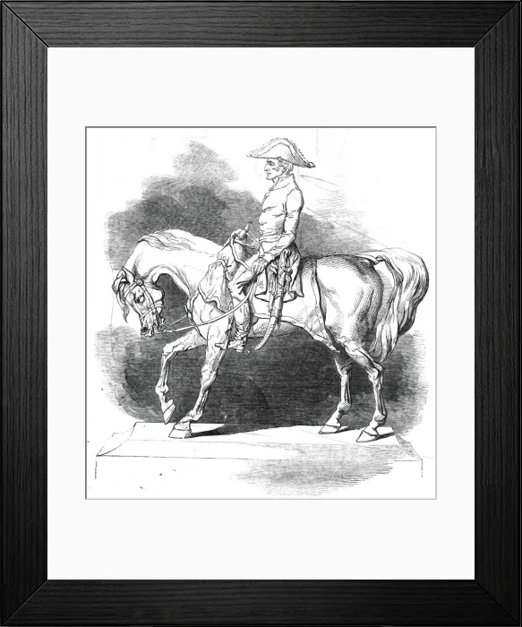 Framed Print : Statuette of the Duke of Wellington, by Count d Orsay, 1845. Creator: Unknown Framed Print : Statuette of the Duke of Wellington, by Count d Orsay, 1845. Creator: Unknown
