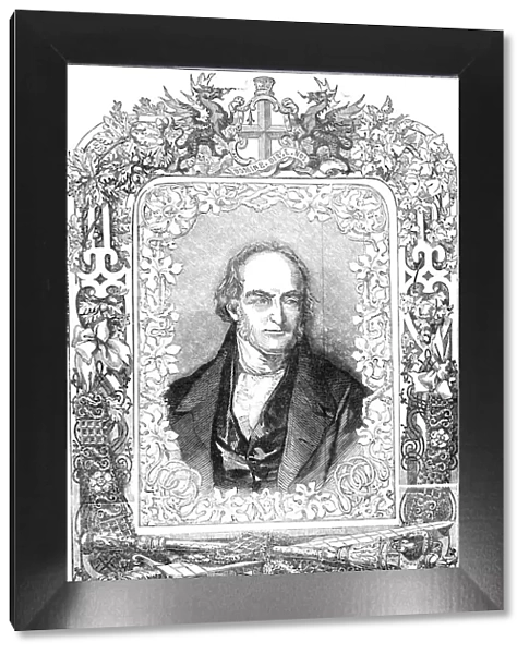 Portrait of the Right Hon. Michael Gibbs, Lord Mayor, 1844. Creator: Henry Anelay