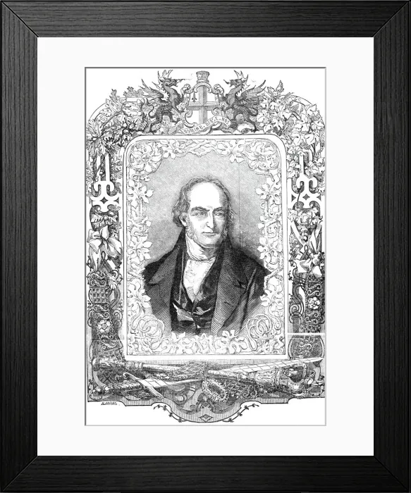 Framed Print : Portrait of the Right Hon. Michael Gibbs, Lord Mayor, 1844. Creator: Henry Anelay Framed Print : Portrait of the Right Hon. Michael Gibbs, Lord Mayor, 1844. Creator: Henry Anelay