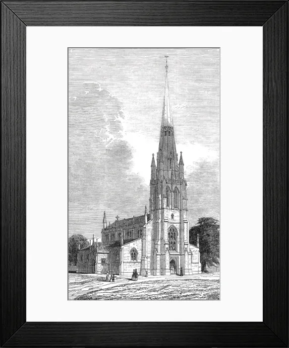 Framed Print : St. Marys New Church, Herne Hill, 1844. Creator: Unknown Framed Print : St. Marys New Church, Herne Hill, 1844. Creator: Unknown
