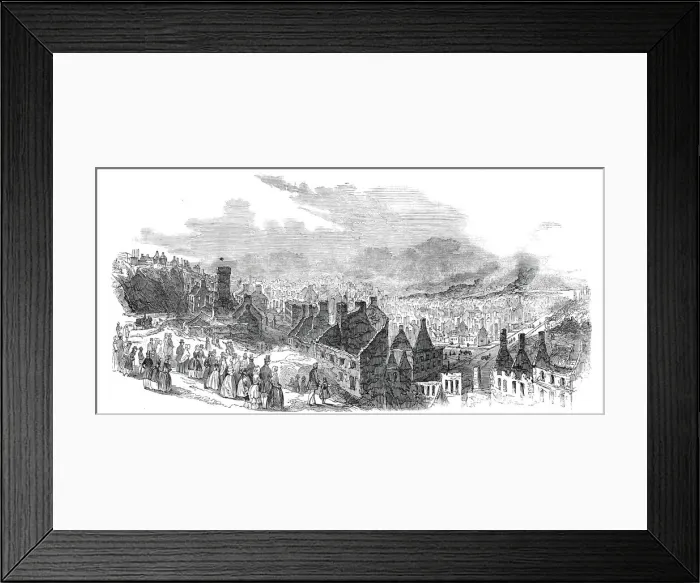 Framed Print : St. Rocks, Quebec, after the late fire - sketched by a correspondent, 1845 Framed Print : St. Rocks, Quebec, after the late fire - sketched by a correspondent, 1845