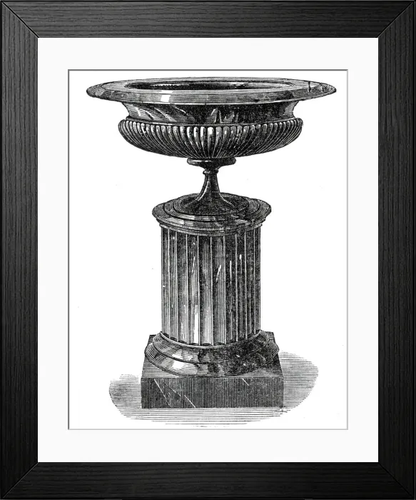 Framed Print : Cannel Coal Vase, 1845. Creator: Unknown Framed Print : Cannel Coal Vase, 1845. Creator: Unknown