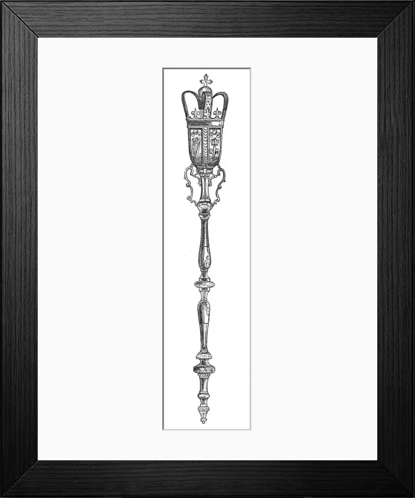 Framed Print : The Mace, 1844. Creator: Unknown Framed Print : The Mace, 1844. Creator: Unknown