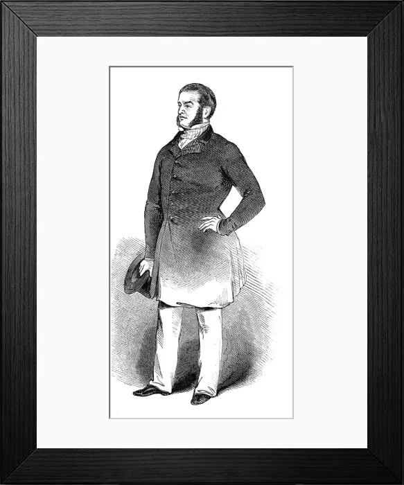Framed Print : Daniel Forrester, aged 45, 1844. Creator: Unknown Framed Print : Daniel Forrester, aged 45, 1844. Creator: Unknown