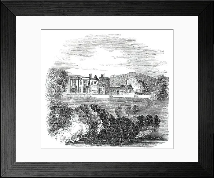Framed Print : Lypiatt Park, 1844. Creator: Unknown Framed Print : Lypiatt Park, 1844. Creator: Unknown