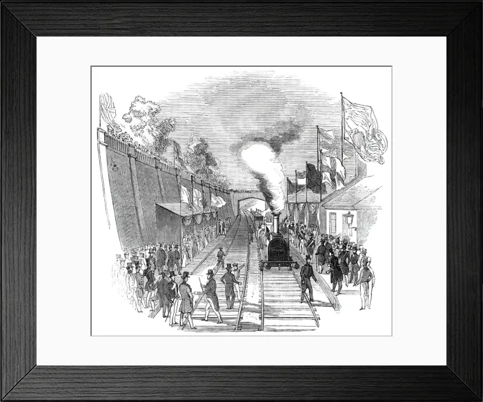Framed Print : Her Majestys return - Weedon Station, 1844. Creator: Unknown Framed Print : Her Majestys return - Weedon Station, 1844. Creator: Unknown