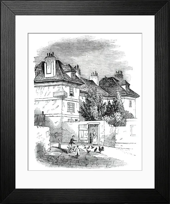 Framed Print : Bonners Hall, 1844. Creator: Unknown Framed Print : Bonners Hall, 1844. Creator: Unknown