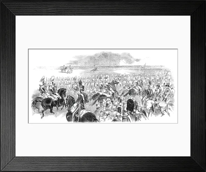 Framed Print : Grand Review in Hyde Park, 1845. Creator: Unknown Framed Print : Grand Review in Hyde Park, 1845. Creator: Unknown
