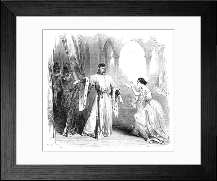 Framed Print : Scene from Balfes new opera of The Daughter of St Framed Print : Scene from Balfes new opera of The Daughter of St