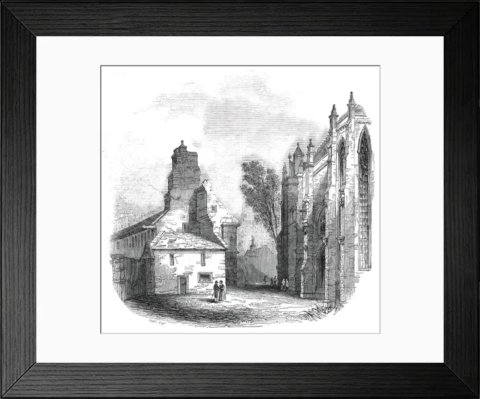 Framed Print : Trinity Hospital, Edinburgh, 1845. Creator: Unknown Framed Print : Trinity Hospital, Edinburgh, 1845. Creator: Unknown