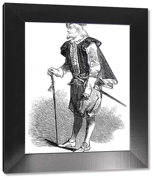 Mr. Farren, as 'Sir Simon Sage', 1845. Creator: Unknown