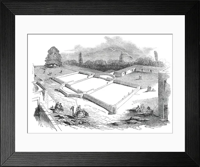 Framed Print : Designed Protestant church on Mount Zion - present state of the building, 1845 Framed Print : Designed Protestant church on Mount Zion - present state of the building, 1845