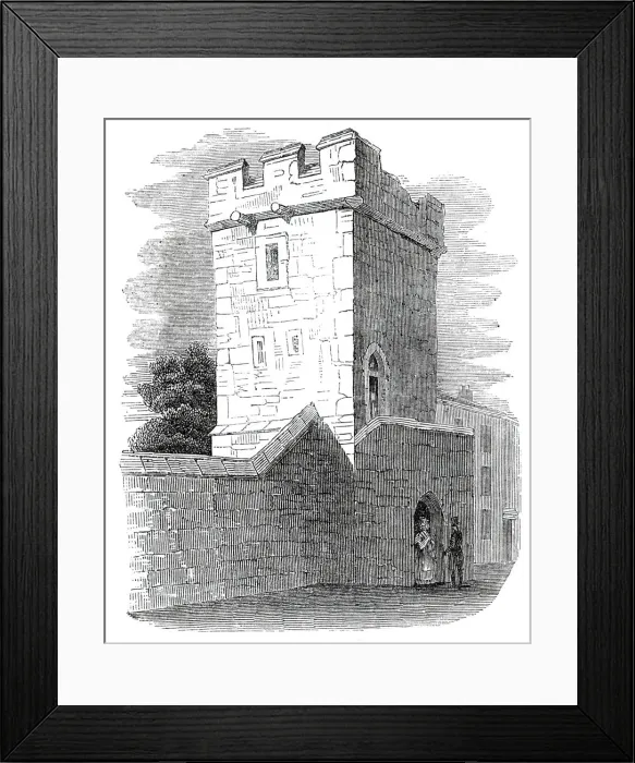 Framed Print : Tower on the town wall, Shrewsbury, 1845. Creator: Unknown Framed Print : Tower on the town wall, Shrewsbury, 1845. Creator: Unknown