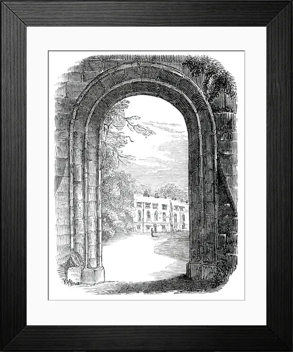 Framed Print : Gateway of the castle, Shrewsbury, 1845. Creator: Unknown Framed Print : Gateway of the castle, Shrewsbury, 1845. Creator: Unknown