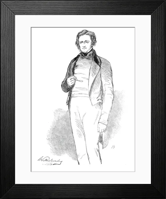 Framed Print : William Mulready, 1845. Creator: Unknown Framed Print : William Mulready, 1845. Creator: Unknown