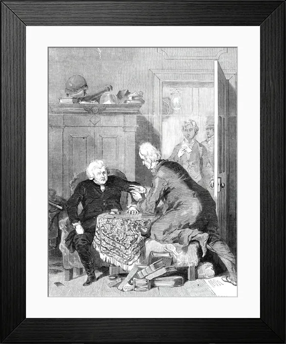 Framed Print : The Whistonian Controversy, from the picture by Mulready R. A Framed Print : The Whistonian Controversy, from the picture by Mulready R. A