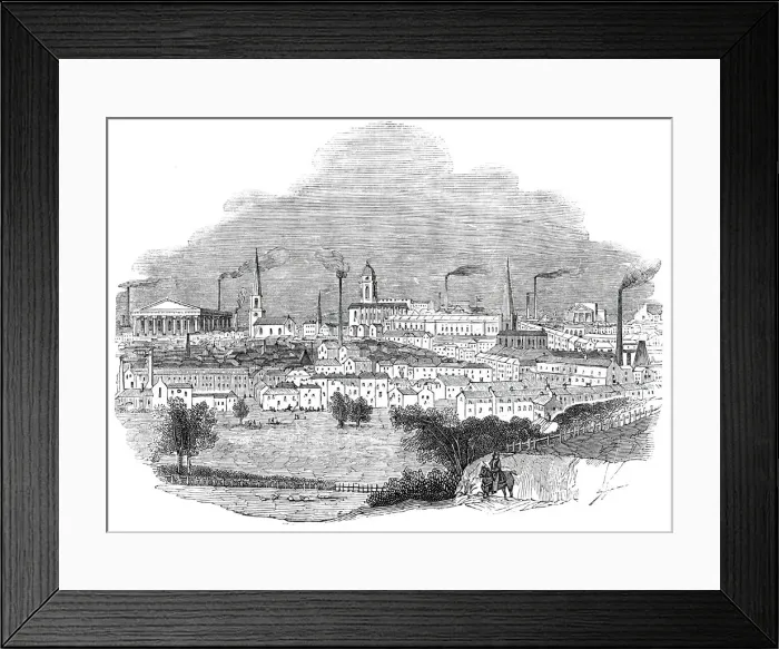 Framed Print : Birmingham, 1844. Creator: Unknown Framed Print : Birmingham, 1844. Creator: Unknown