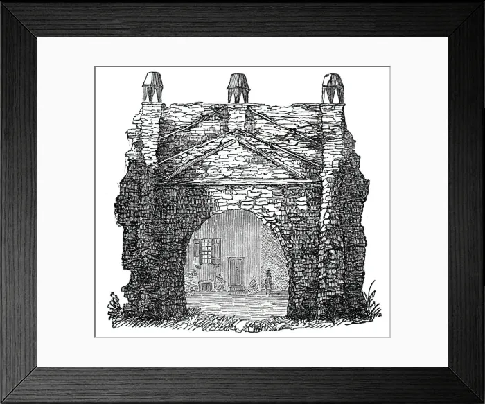 Framed Print : Ethelberts Gate, Kent, 1844. Creator: Unknown Framed Print : Ethelberts Gate, Kent, 1844. Creator: Unknown