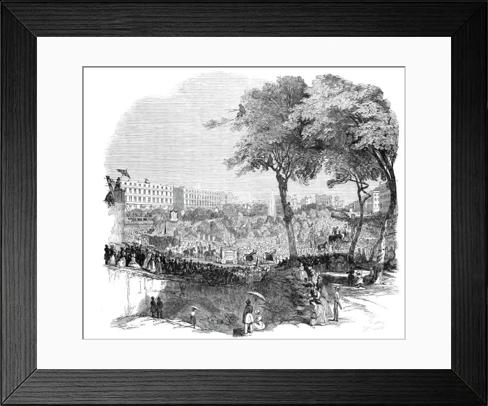 Framed Print : Procession in honour of the late General Jackson, at New York, 1845. Creator: Unknown Framed Print : Procession in honour of the late General Jackson, at New York, 1845. Creator: Unknown