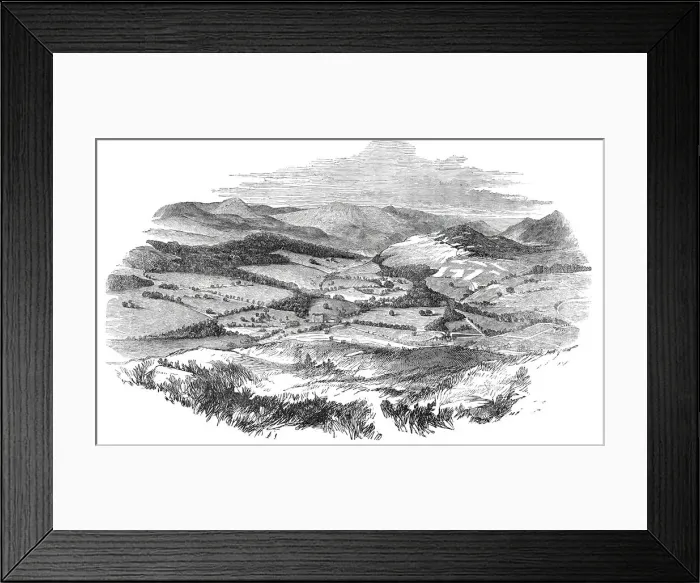 Framed Print : Blair Castle and Glen Tilt from the top of Tulloch, 1844. Creator: Unknown Framed Print : Blair Castle and Glen Tilt from the top of Tulloch, 1844. Creator: Unknown