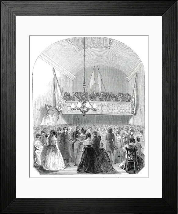 Framed Print : Opening of the Cork Temperance Institute, 1845. Creator: Unknown