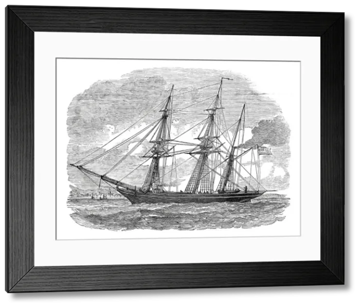 Framed Print : The iron steam screw collier, Q. E. D. 1844. Creator: Unknown Framed Print : The iron steam screw collier, Q. E. D. 1844. Creator: Unknown