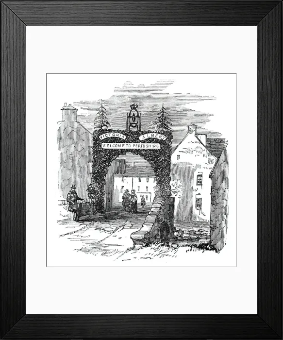 Framed Print : Arch at Coupar Angus, 1844. Creator: Unknown Framed Print : Arch at Coupar Angus, 1844. Creator: Unknown