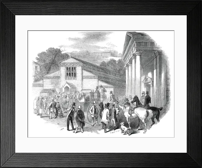 Framed Print : Exterior of the Pavilion, Royal Agricultural Societys Show, Shrewsbury, 1845 Framed Print : Exterior of the Pavilion, Royal Agricultural Societys Show, Shrewsbury, 1845