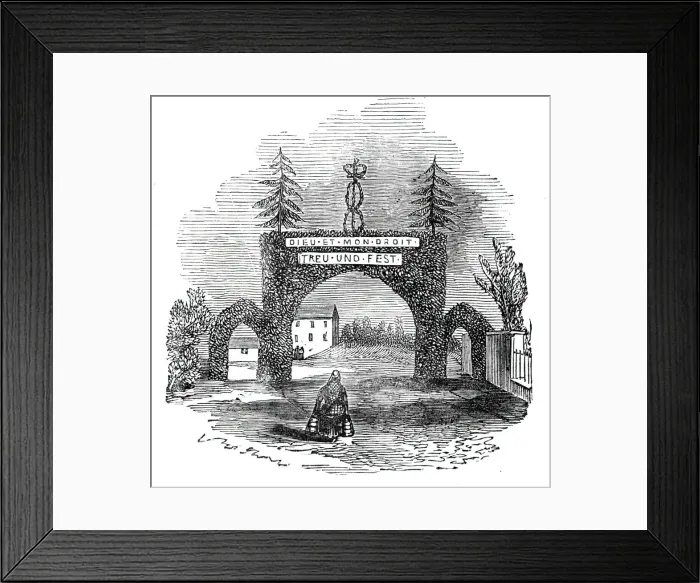 Framed Print : Arch at Coupar Angus, 1844. Creator: Unknown Framed Print : Arch at Coupar Angus, 1844. Creator: Unknown