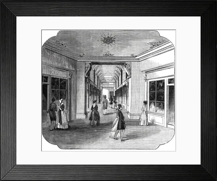 Framed Print : The New Exeter Change, 1844. Creator: Unknown