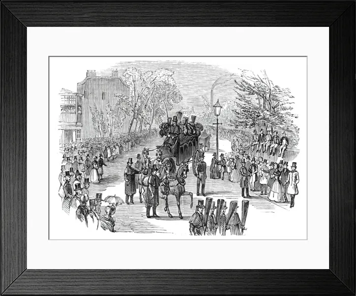 Framed Print : Funeral procession of the late Dr. Dalton, 1844. Creator: Unknown Framed Print : Funeral procession of the late Dr. Dalton, 1844. Creator: Unknown