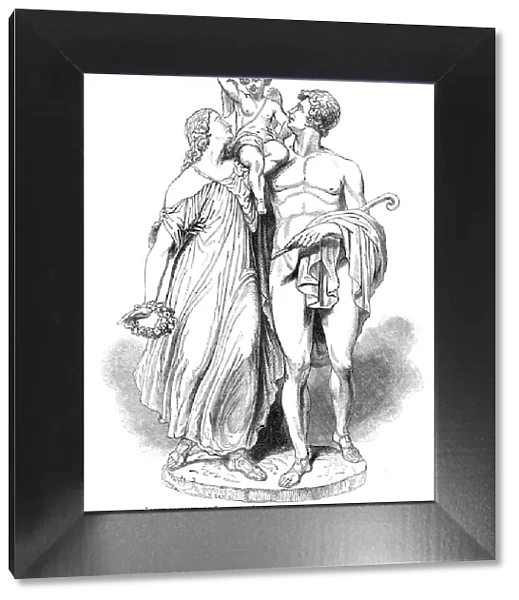 'Love Triumphant', by Mr McDowell, A, at the Exhibition of the Royal Academy