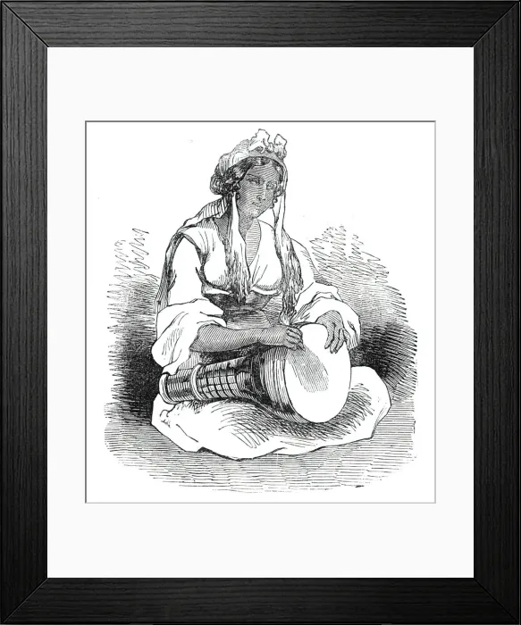 Framed Print : Slave of the harem, 1844. Creator: Unknown
