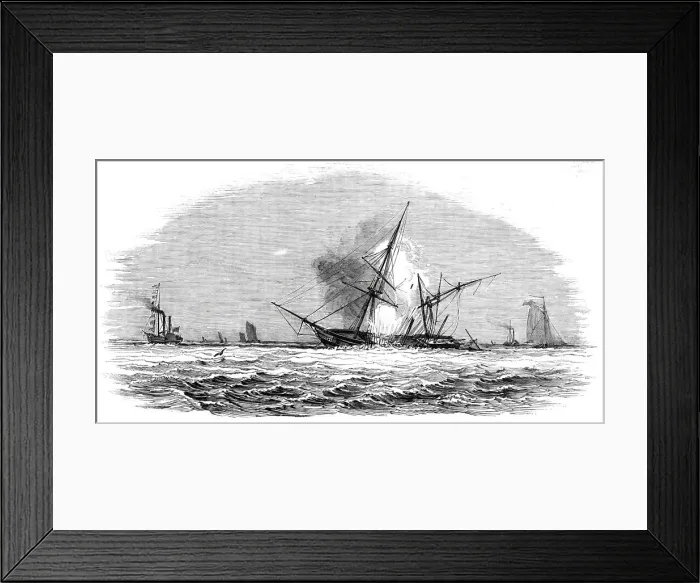 Framed Print : The Explosion, 1844. Creator: Unknown Framed Print : The Explosion, 1844. Creator: Unknown