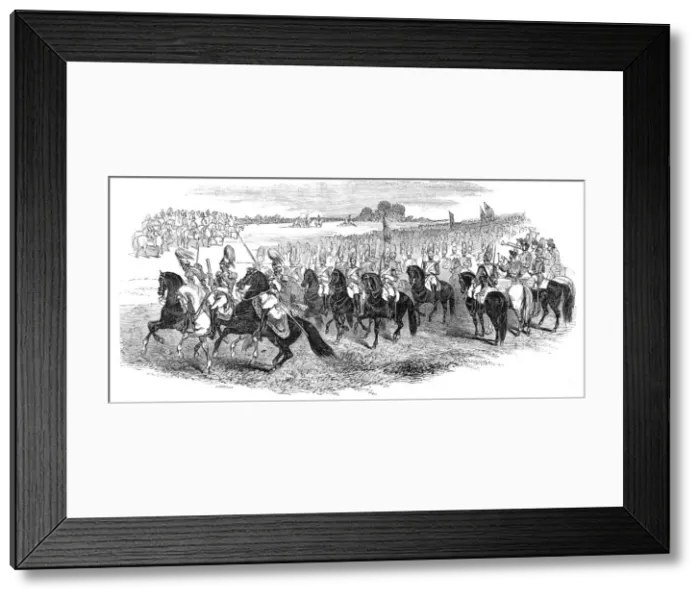 Framed Print : Grand Review in Hyde Park, on Saturday Last, July 1844. Creator: Unknown Framed Print : Grand Review in Hyde Park, on Saturday Last, July 1844. Creator: Unknown