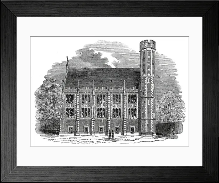Framed Print : The Library, Lincolns Inn New Buildings, 1845. Creator: Unknown Framed Print : The Library, Lincolns Inn New Buildings, 1845. Creator: Unknown