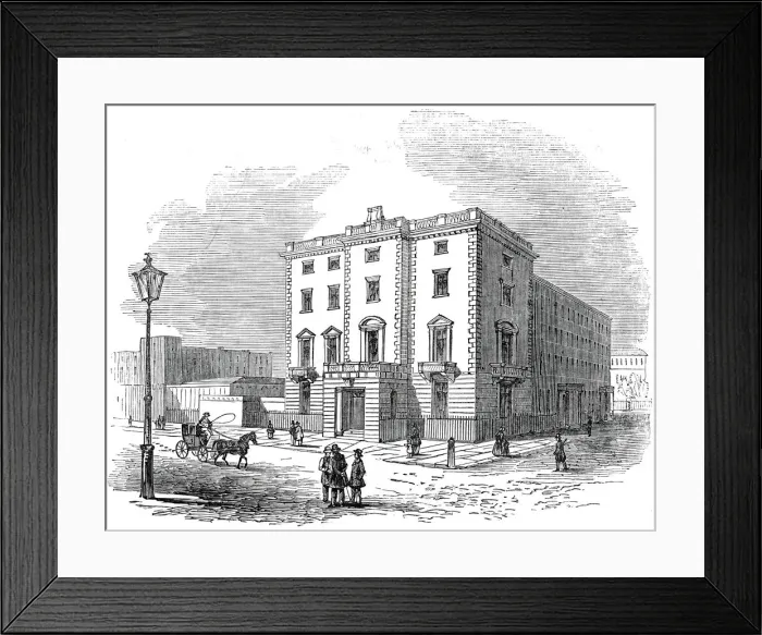 Framed Print : Lord John Russells house, Chesham-Place, 1845. Creator: Unknown
