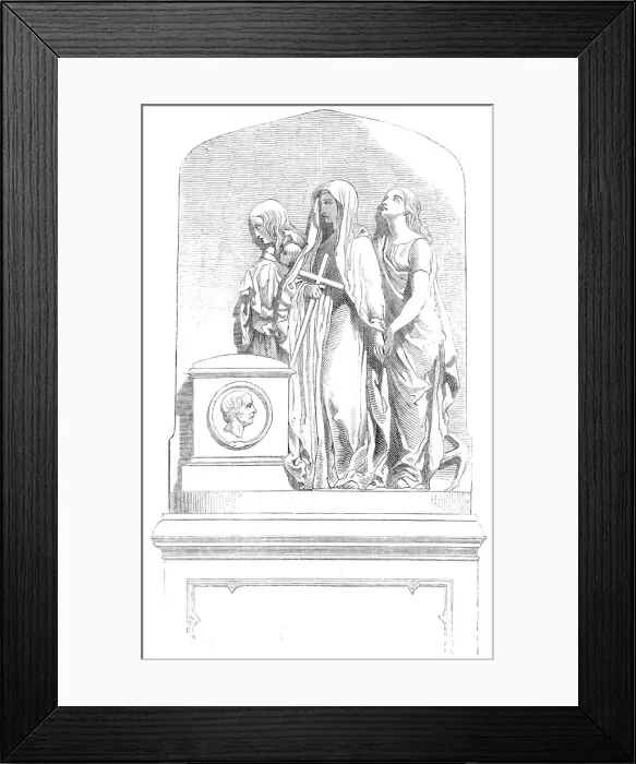 Framed Print : Monument to Dr. Alison, at Edinburgh, 1845. Creator: Unknown Framed Print : Monument to Dr. Alison, at Edinburgh, 1845. Creator: Unknown