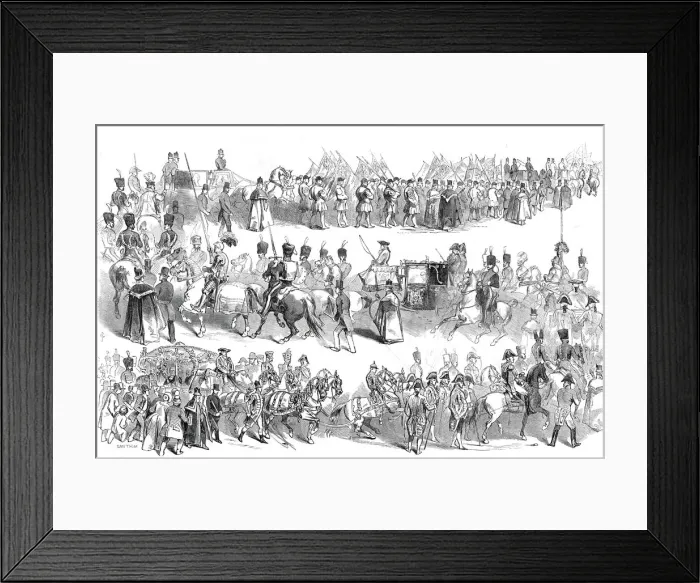 Framed Print : The Lord Mayors Show, 1845. Creator: Smyth Framed Print : The Lord Mayors Show, 1845. Creator: Smyth
