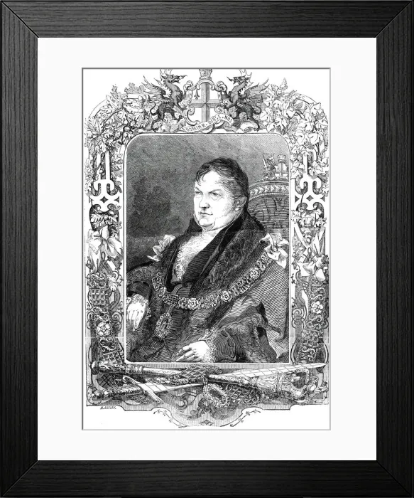 Framed Print : Portrait of the Right Honourable John Johnson, Lord Mayor, 1845. Creator: Henry Anelay Framed Print : Portrait of the Right Honourable John Johnson, Lord Mayor, 1845. Creator: Henry Anelay
