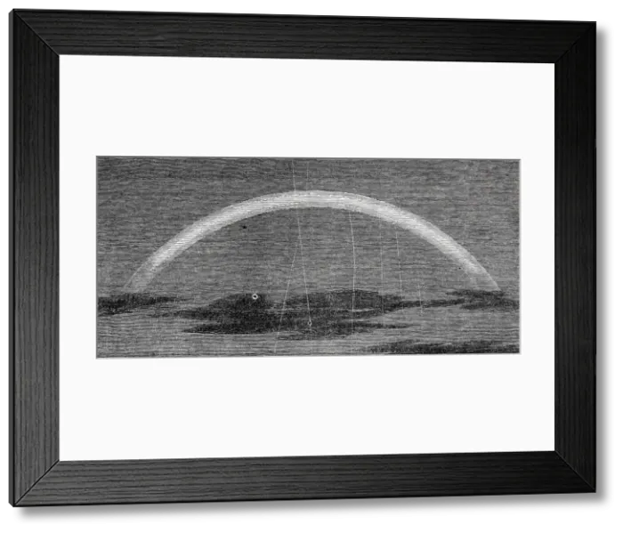 Framed Print : Lunar rainbow, 1844. Creator: Unknown Framed Print : Lunar rainbow, 1844. Creator: Unknown