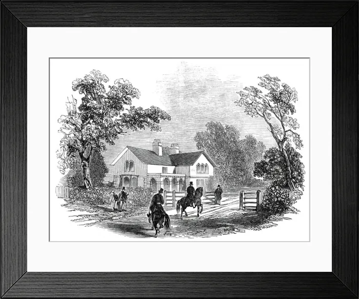 Framed Print : New Lodge, Osborne House, 1845. Creator: Unknown