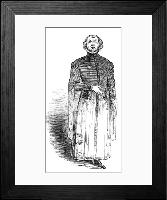 Framed Print : St. Jamess Theatre - The Amateurs - Kitely (Mr. Foster), 1845. Creator: Unknown Framed Print : St. Jamess Theatre - The Amateurs - Kitely (Mr. Foster), 1845. Creator: Unknown