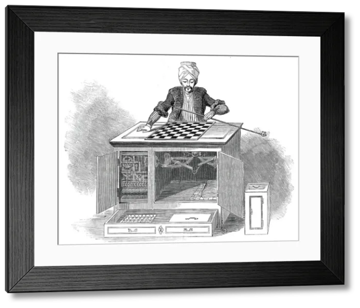 Framed Print : The Automaton Chess Player, 1845. Creator: Unknown Framed Print : The Automaton Chess Player, 1845. Creator: Unknown