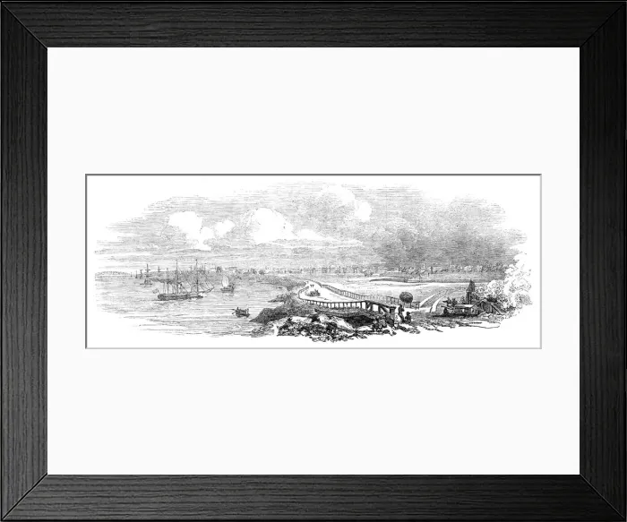 Framed Print : Calcutta - Arrival of the new Governor-General, 1844. Creator: Unknown Framed Print : Calcutta - Arrival of the new Governor-General, 1844. Creator: Unknown