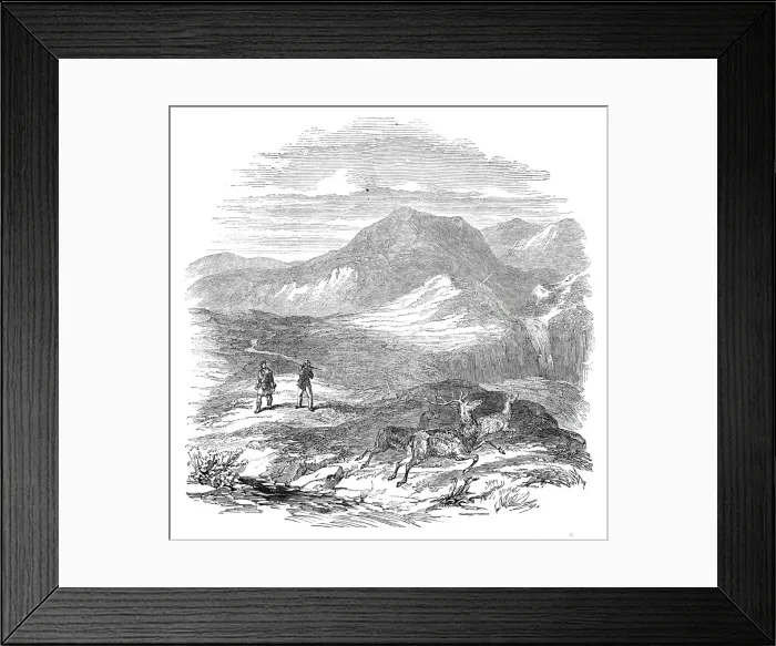 Framed Print : Prince Albert and Lord Glenlyon deer-stalking at Athol, 1844. Creator: Unknown Framed Print : Prince Albert and Lord Glenlyon deer-stalking at Athol, 1844. Creator: Unknown