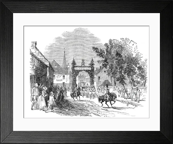 Framed Print : Entrance to Coupar Angus, 1844. Creator: Unknown Framed Print : Entrance to Coupar Angus, 1844. Creator: Unknown
