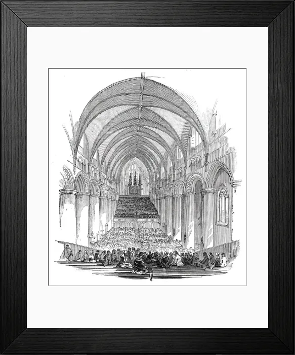 Framed Print : The Gloucester Musical Festival, 1844. Creator: Unknown Framed Print : The Gloucester Musical Festival, 1844. Creator: Unknown