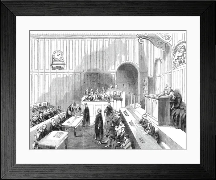 Framed Print : Ancient ceremony of Chopping Sticks, and Counting Horse-shoes and Hob-nails... 1844 Framed Print : Ancient ceremony of Chopping Sticks, and Counting Horse-shoes and Hob-nails... 1844