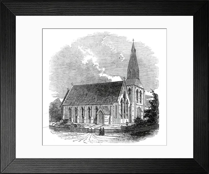 Framed Print : St. Pauls Church, New Zealand, 1845. Creator: Unknown Framed Print : St. Pauls Church, New Zealand, 1845. Creator: Unknown